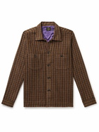 Needles - Smokey Checked Tweed Shirt - Brown