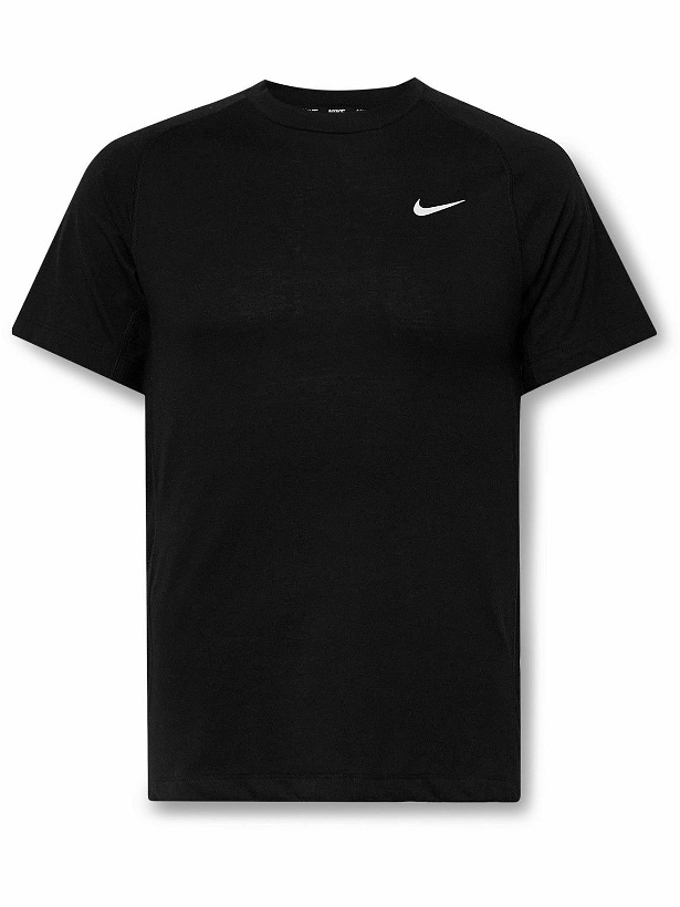 Photo: Nike Training - Flex Rep Slim-Fit Mesh-Panelled Dri-FIT T-Shirt - Black