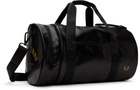Fred Perry Black Tonal Barrel Duffle Bag