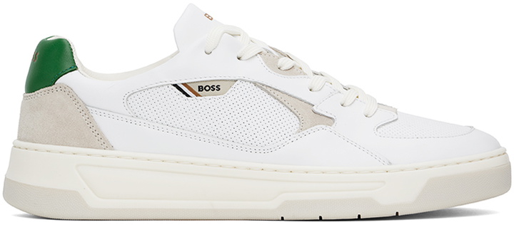 Photo: BOSS White Aiden Sneakers