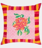 Lisa Corti Camelia Magenta Medium cotton cushion