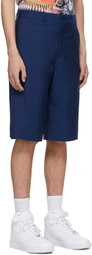 Comme des Garçons Homme Plus Blue Wool Shorts