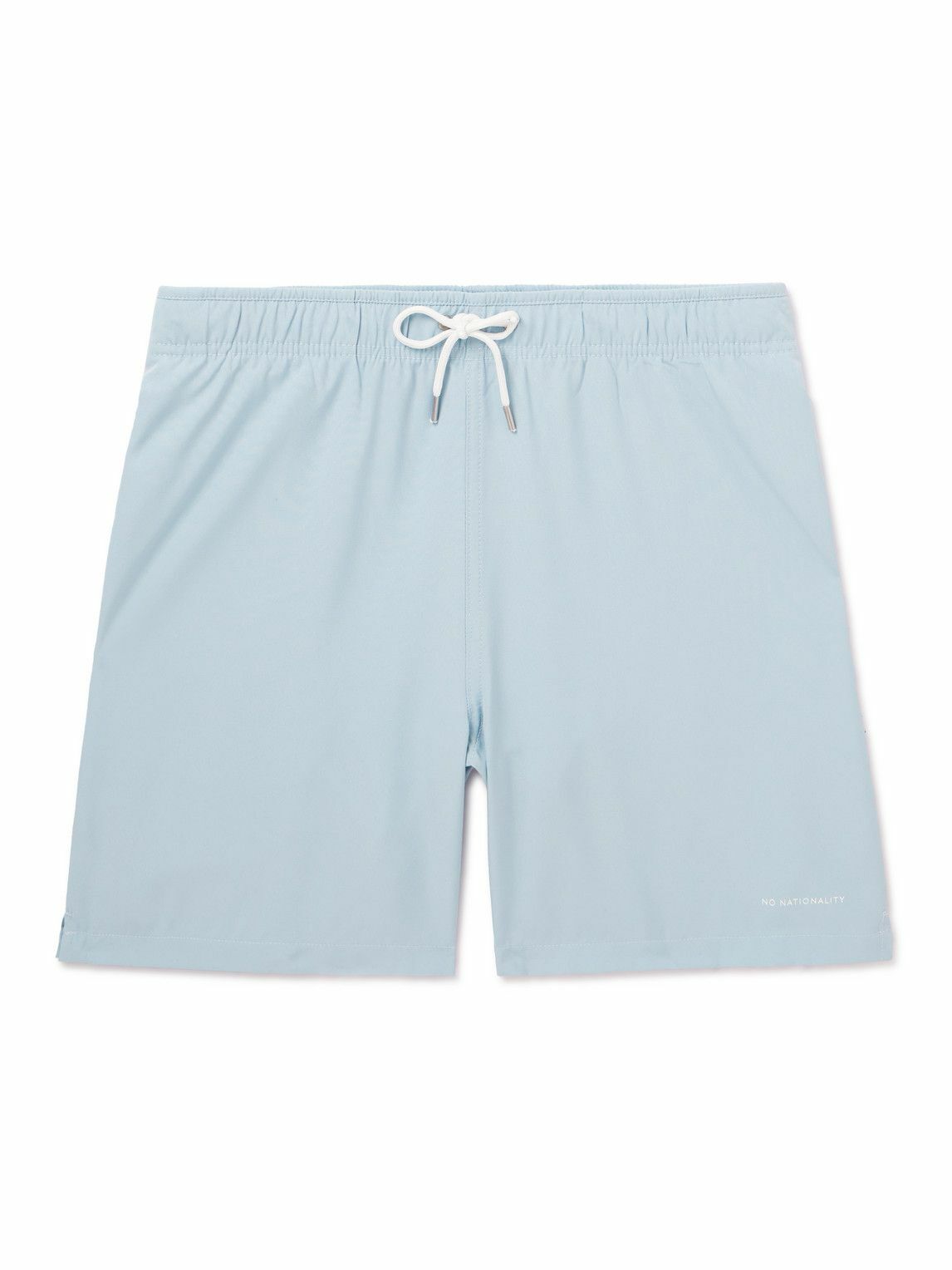 Mens Dark Blue Mid-Length Swim Shorts