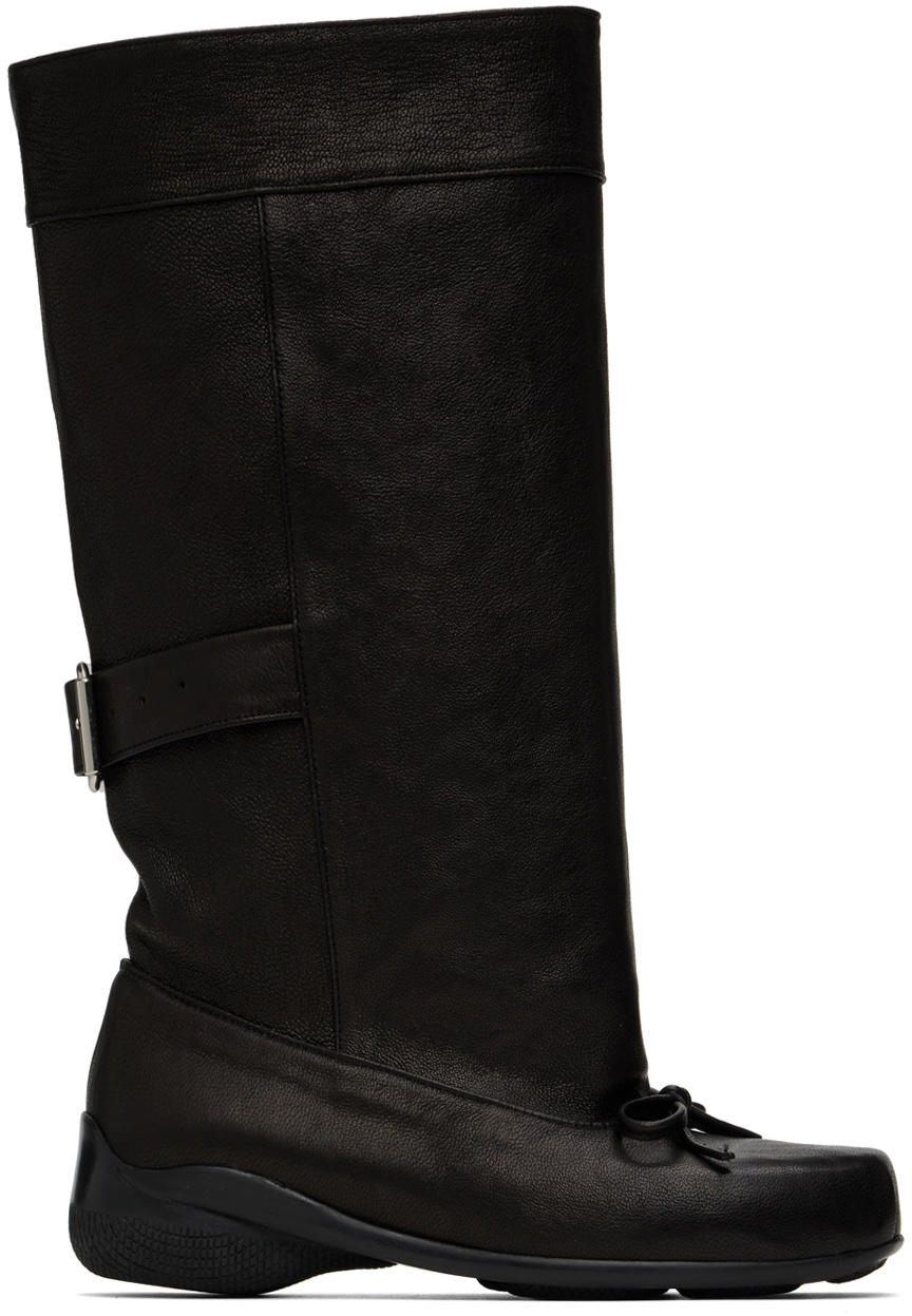 OPEN YY Brown Ballet Flat Cutout Boots OPEN YY