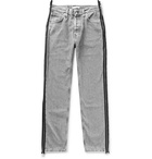 Helmut Lang - Zip-Detailed Stonewashed Denim Jeans - Gray