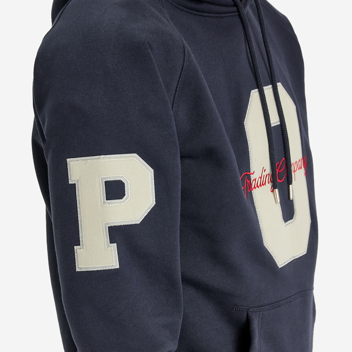 Pop Trading Company Men's Football Hoodie in Navy