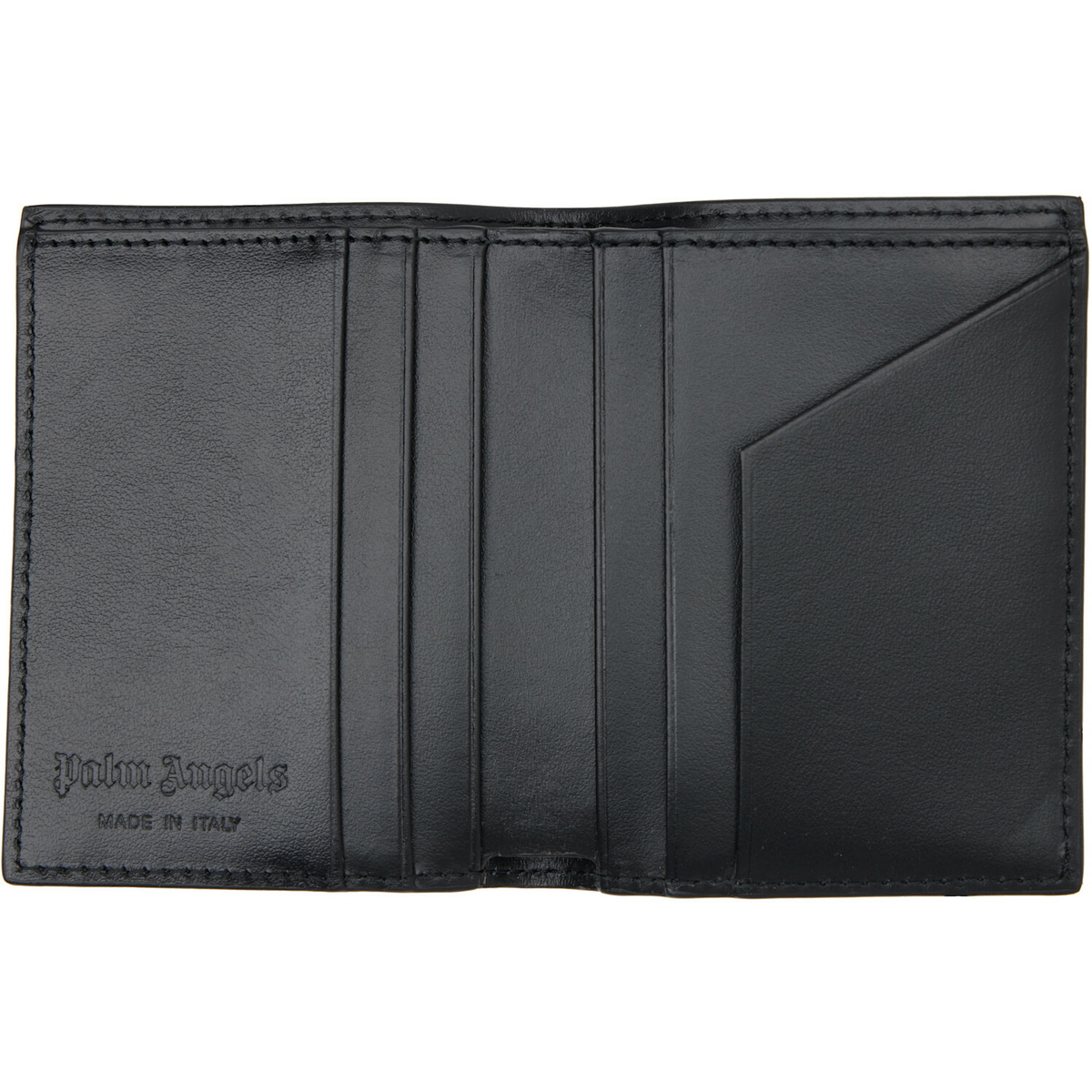 Palm Angels Black Classic Logo Bifold Wallet