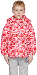 BAPE Kids Pink Camo Shark Down Jacket