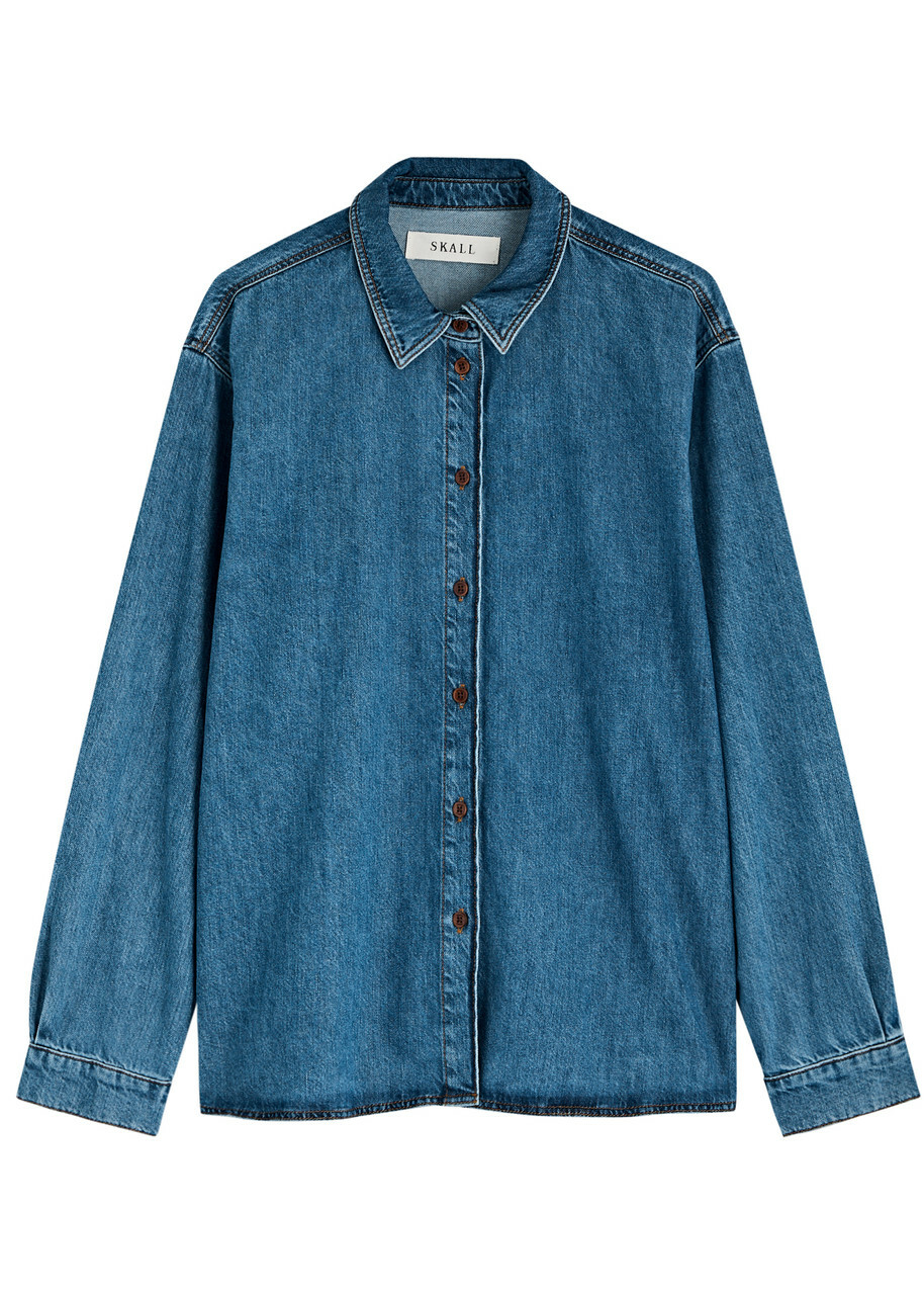 Skall Studio Millington Denim Shirt Blue