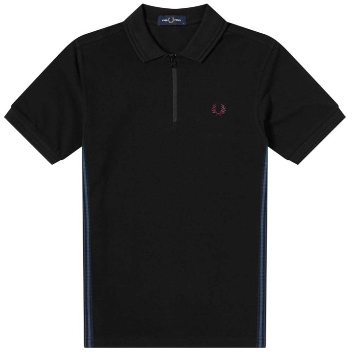 Photo: Fred Perry Authentic Taped Zip Polo