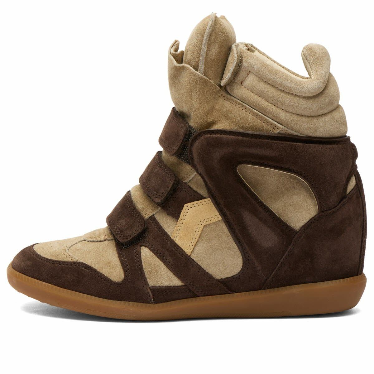 Isabel Marant Women's Bekett Sneakers in Chocolate/Sand Brown