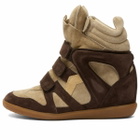 Isabel Marant Women's Bekett Sneakers in Chocolate/Sand Brown