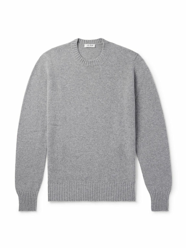 Photo: De Petrillo - Merino Wool and Cashmere-Blend Sweater - Gray