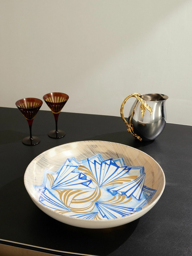 Photo: L'Objet - Ruan Hoffmann Gold-Plated Painted Earthenware Bowl