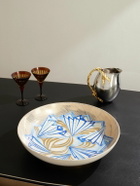 L'Objet - Ruan Hoffmann Gold-Plated Painted Earthenware Bowl