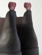 Loro Piana - Dover Walk Brushed-Leather Chelsea Boots - Brown