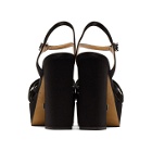 Marc Jacobs Black The Glam Heeled Sandal