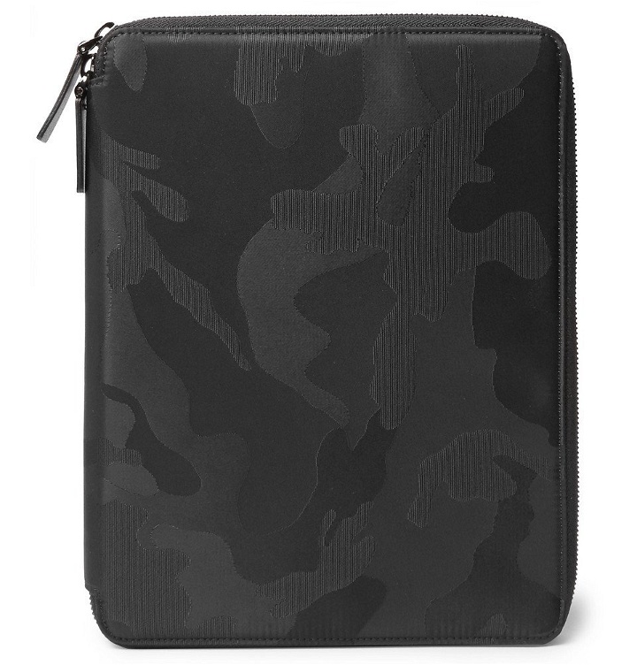 Photo: Valentino - Valentino Garavani Camouflage-Jacquard Shell Tablet Case - Men - Black