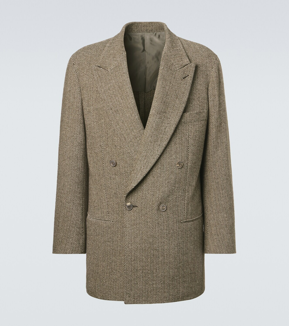 Giorgio Armani Cotton and wool-blend blazer