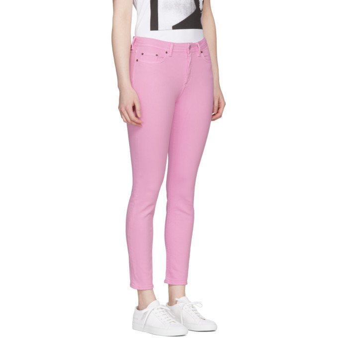 Acne Studios Bla Konst Pink Climb Jeans