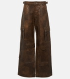 Dodo Bar Or Arianna leather cargo pants