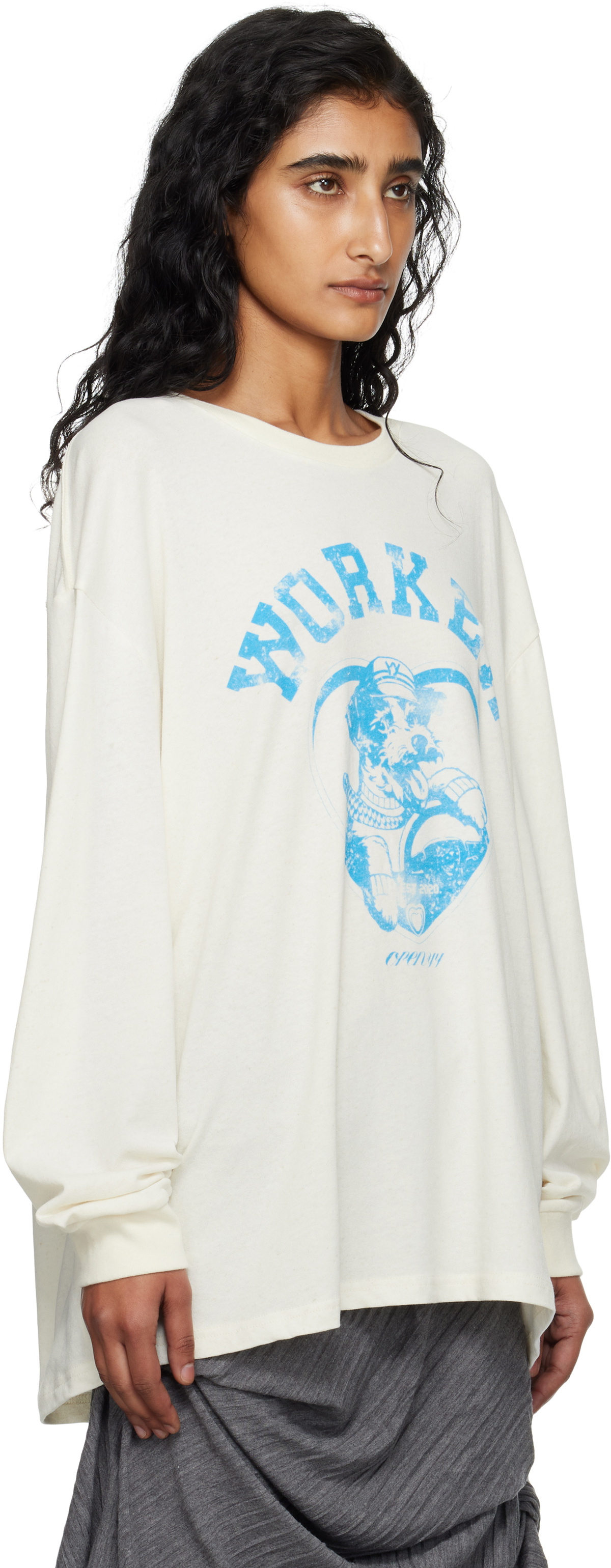 OPEN YY Off-White 'Worker' Pet Club Long Sleeve T-shirt