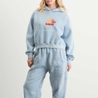 SUNDAYFRUITMARKET Women's Pigment Cherry Hoodie in Sky Blue
