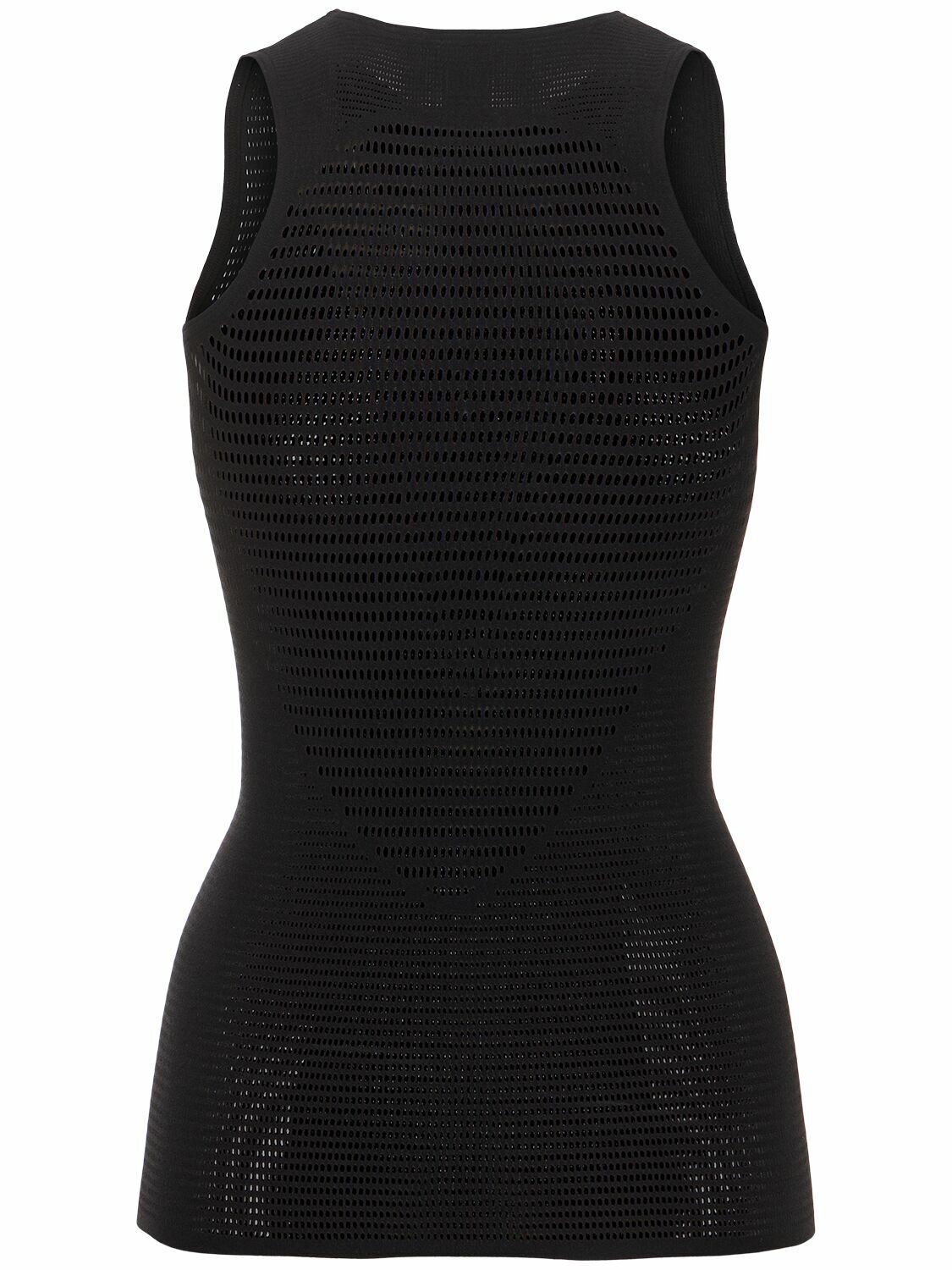 WOLFORD - Grid Net Sleeveless Tank Top