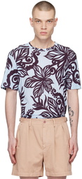 Dries Van Noten Blue Floral T-Shirt