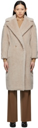 Max Mara Beige Teddy Bear Icon Coat