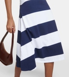 Polo Ralph Lauren Striped mesh polo midi dress
