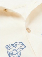 A Kind Of Guise - Said Embroidered Cotton-Poplin Shirt - Neutrals