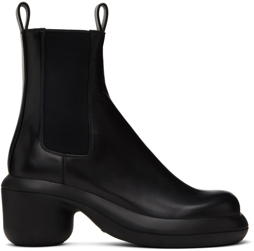 Jil Sander Black Leather Ankle Boots Jil Sander