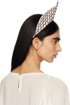 Bode Off-White & Gold Pinnacle Crown Headband