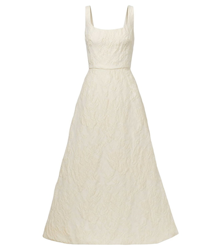 Photo: Monique Lhuillier Floral jacquard gown
