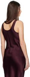 ANINE BING Burgundy Lea Tank Top