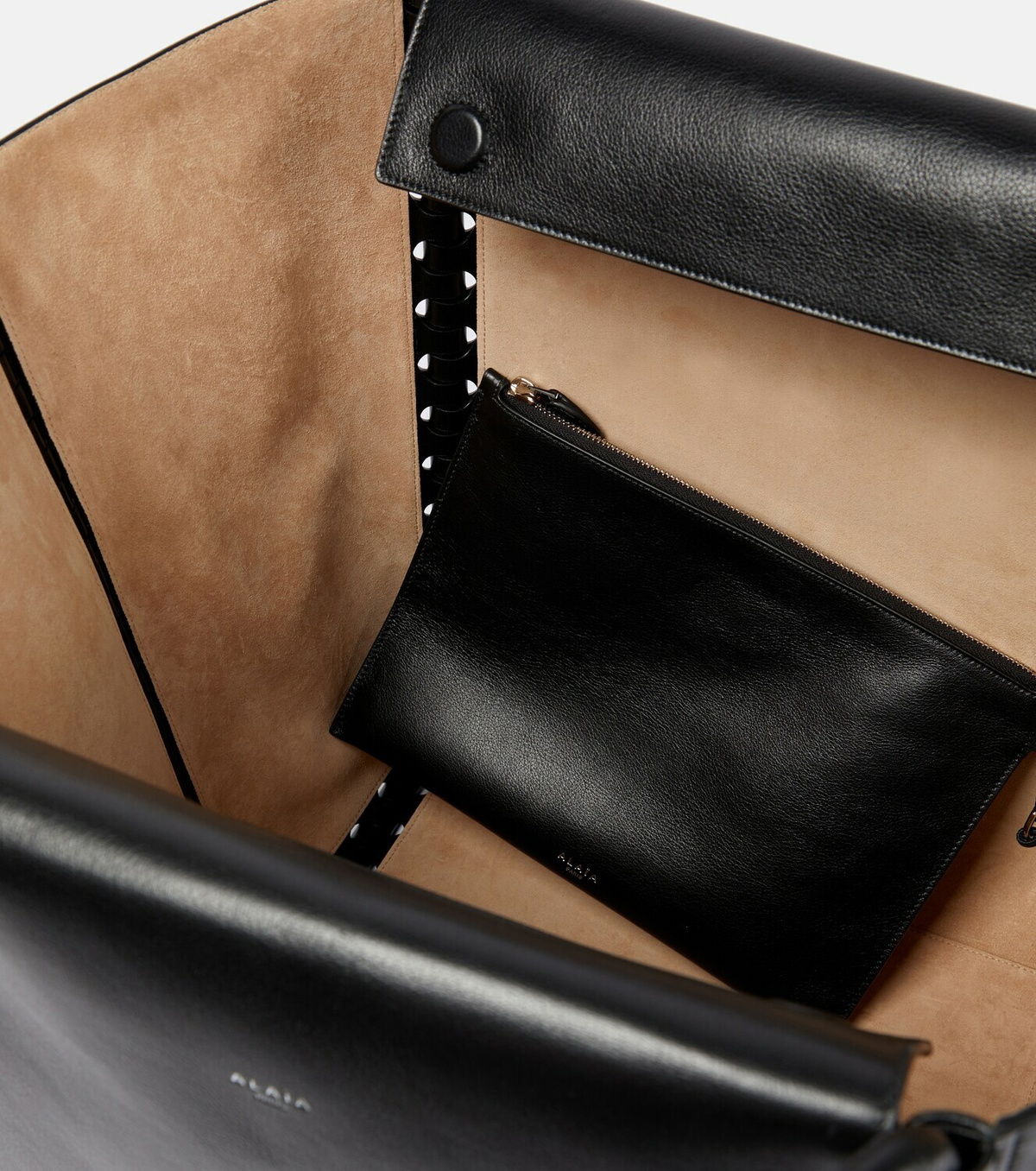 Alaïa Hinge Large leather tote ALAÏA