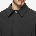 Uniform Bridge Men's Single Balmacaan Coat in Black