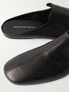 Dries Van Noten - Leather Slides - Black