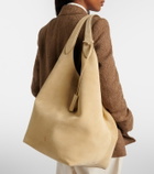 Polo Ralph Lauren Polo Play Large suede tote bag