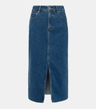 Veronica Beard Victoria denim midi skirt