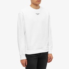 Calvin Klein Men's Stacked Logo Crew Sweat in Bright White