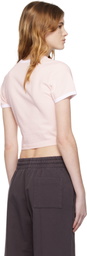 Casablanca Pink Innocence Triangle Short Sleeve T-shirt