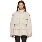 Balenciaga Beige Hourglass Parka