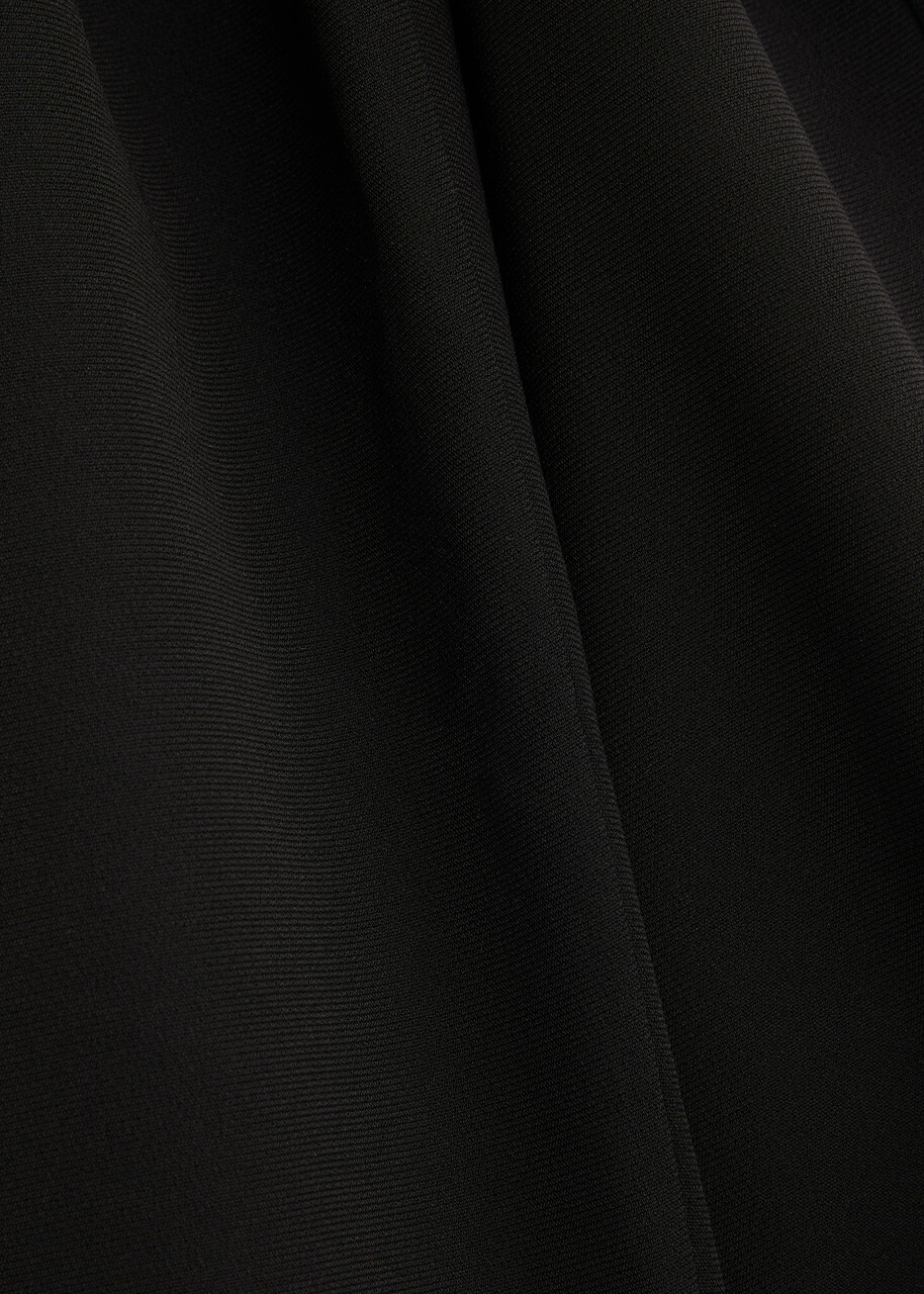 Roland Mouret Flared-leg Crepe Trousers Black