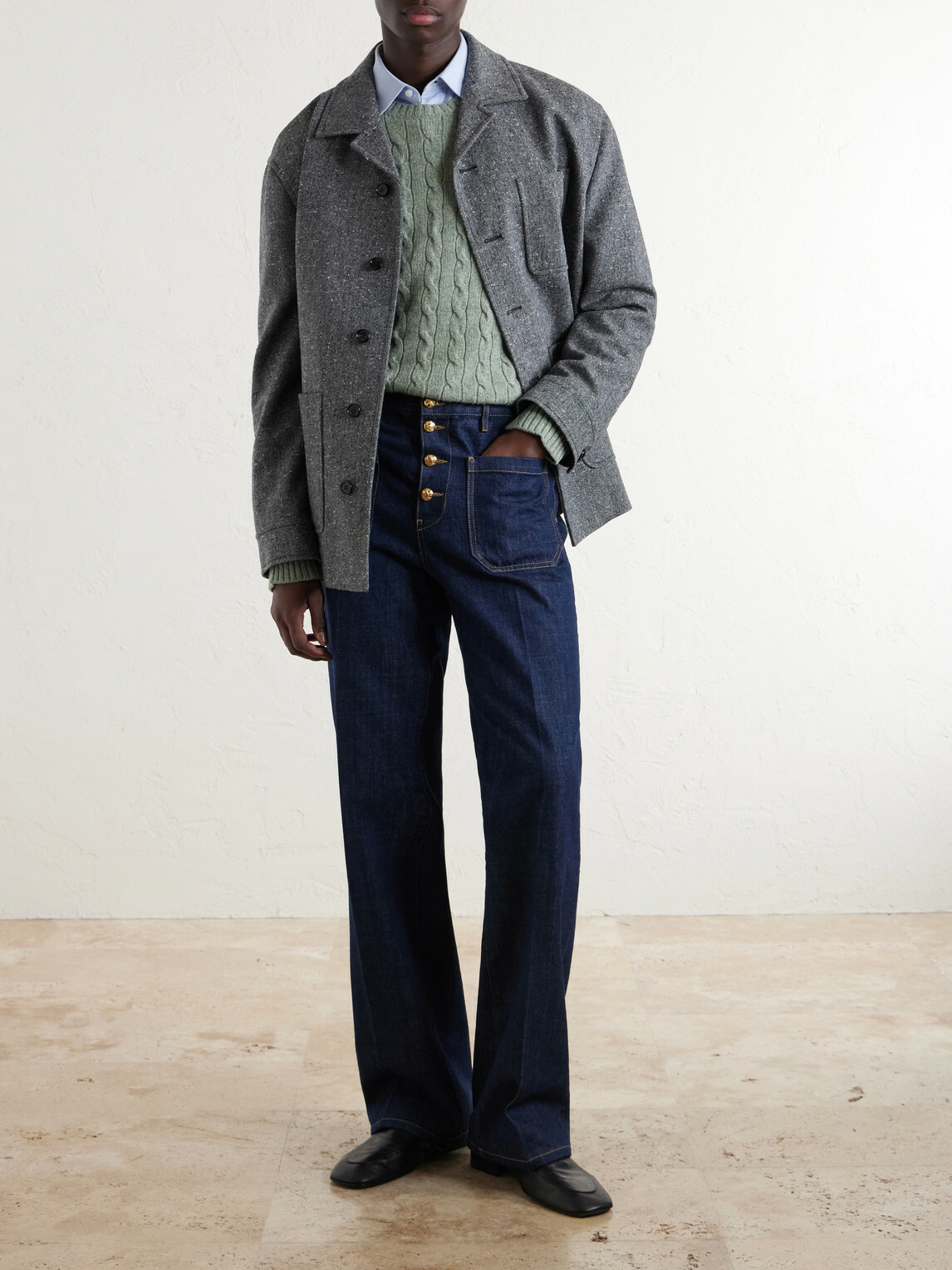 Valentino Garavani - VLogo-Embellished Virgin Wool Sweater - Green