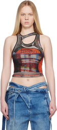Ottolinger SSENSE Exclusive Multicolor Mesh Tank Top