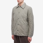 A Kind of Guise Men's Sterling Quilted Shirt Jacket in Frosted Olive