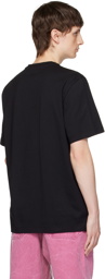 MSGM Black Printed T-Shirt