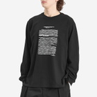 Engineered Garments Men's Printed Cross Long Sleeve T-Shirt in Black